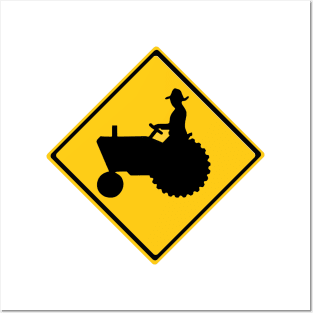 Farm Vehicles Warning Sign Posters and Art